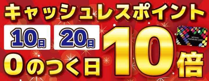 ２月　０のつく日　ポイント１０倍
