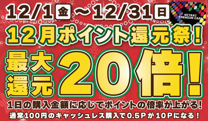１２月還元キャンペーン